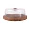 Luxe Party Mahogany Collection Cake Serving Tray with Cover